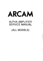 Cambridge Audio Alpha-2-Alpha-3-Alpha-Plus - Service manual